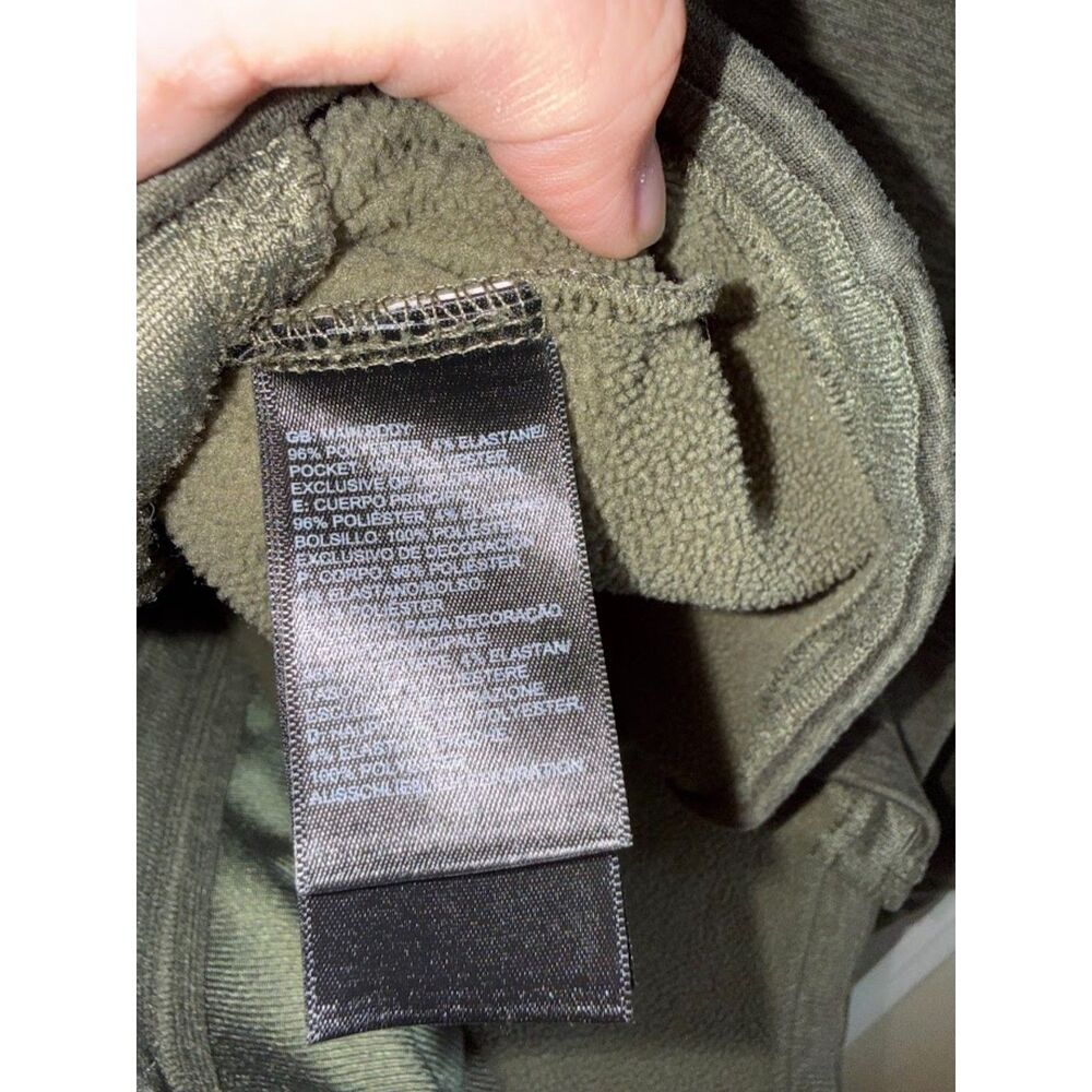 The North Face Women's Agave Full Zip Fleece Jacket Green Heathered Size M - Picture 5 of 7